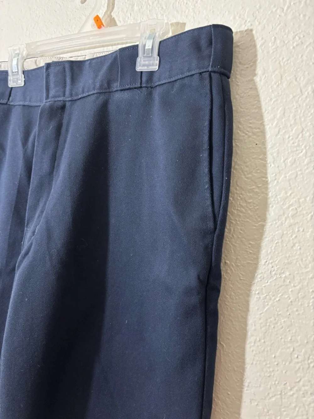 Dickies Navy Straight-Leg Work Dress Pants - Picture 3 of 8